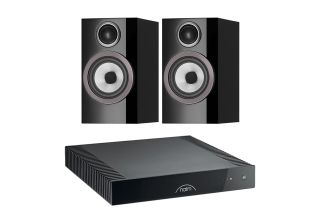 Naim CI UNITI 102 Streaming Amplifier with Bowers & Wilkins 707 S3 Standmount Speakers