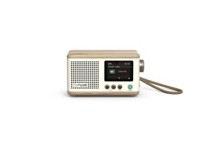 Pure Classic Mini Portable Radio - Cotton White / Oak