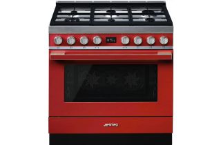 Smeg CPF9GP 90cm Range Cooker in Red
