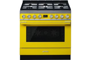Smeg CPF9GP 90cm Range Cooker in Yellow