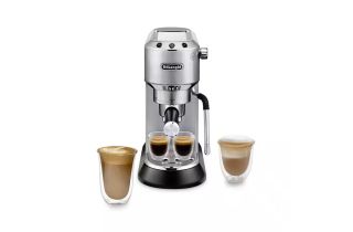 De'Longhi EC885.M Dedica Arte Manual Espresso Coffee Machine with Milk Frother - Stainless Steel