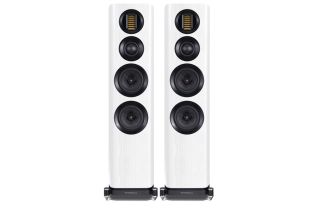 Nearly New - Wharfedale EVO4.3 Floorstanding Speakers - White Oak