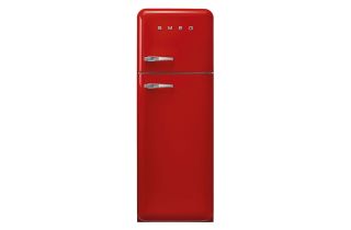 Smeg FAB30RRD5UK 60cm 50s Style Right Hand Hinge Freezer over Fridge - Red