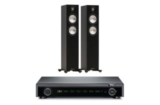 Fell Audio Fell Amp Integrated Amplifier with Monitor Audio Bronze 300 7G Floorstanding Speakers