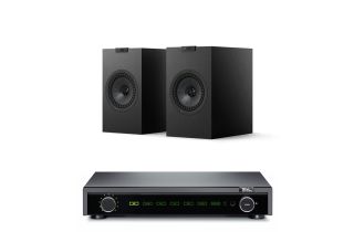 Fell Audio Fell Amp Integrated Amplifier with KEF Q1 META Bookshelf Speakers