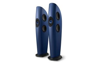 KEF Blade One Meta Floorstanding Speakers - Frosted Blue / Blue