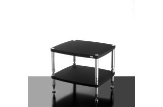 Solidsteel Hyperspike HF High-End 2-Shelf Audio Rack - Flat Black