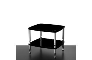 Solidsteel Hyperspike HF High-End 2-Shelf Audio Rack - Gloss Black