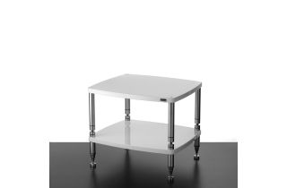Solidsteel Hyperspike HF High-End 2-Shelf Audio Rack - Gloss White