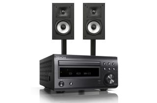 Denon D-M41DAB Hi-Fi System with Polk Monitor XT15 Compact Bookshelf Loudspeakers