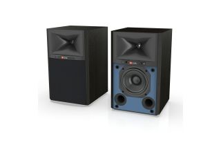 JBL 4305P Studio Monitor Bookshelf Speakers - Black with Black Grille