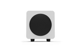 Kanto SUB6 Vinyl Subwoofer - Matte White with Black Grill