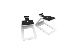 Kanto SE4 Elevated Desktop Speaker Stands - White