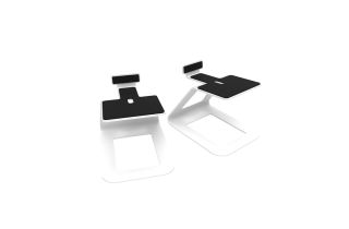 Kanto SE6 Elevated Desktop Speaker Stands - White