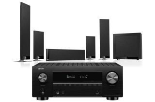 Denon AVC-X3800H 9.4 Ch. 8K AV Receiver with KEF T205 System 5.1 Speaker Pack