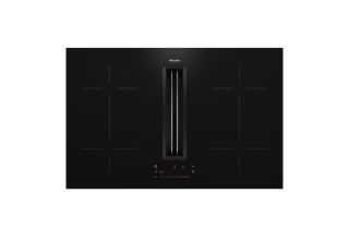 Miele KMDA 7473 FL-U Induction Hob with Integrated Vapour Extraction - Black