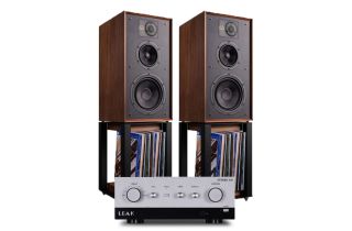LEAK Stereo 130 Integrated Amplifier with Wharfedale Linton Heritage Standmount Speakers with Matching Stands