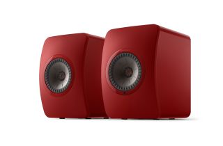KEF LS50 Wireless II Bookshelf Speakers - Crimson Red