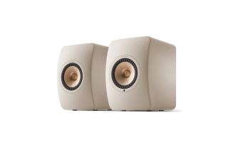 KEF LS50 Wireless II Bookshelf Speakers - Sand Shell