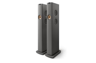 KEF LS60 Wireless Floorstanding Speakers - Titanium Grey