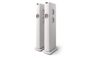 Manufacturer Refurbished - KEF LS60 Wireless Floorstanding Speakers - Mineral White