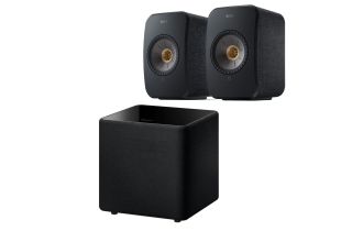 KEF LSX II AV Speaker Pack (Single Kube 8 MIE Subwoofer) - Carbon Black