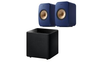KEF LSX II AV Speaker Pack (Single Kube 8 MIE Subwoofer) - Cobalt Blue