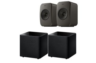 KEF LSX II LT AV Speaker Pack (Pair of Kube 8 MIE Subs)