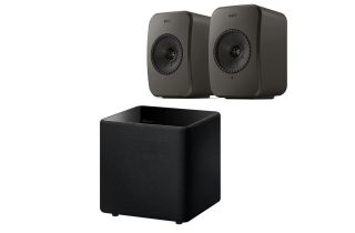 KEF LSX II LT AV Speaker Pack (Single Kube 8 MIE Sub) - Graphite Grey