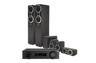 JBL MA310 5.1 4K AV Receiver with Q Acoustics 3050i Cinema Pack