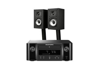 Marantz Melody X. M-CR612 Music System with Polk Monitor XT15 Compact Bookshelf Loudspeakers