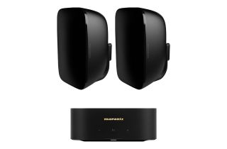 Marantz MODEL M1 2.1 Channel Streaming Amplifier with Bowers & Wilkins AM-1 Outdoor Speakers