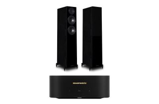 Marantz MODEL M1 2.1 Channel Streaming Amplifier with Wharfedale Diamond 12.3 Floorstanding Speakers