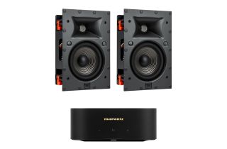 Marantz MODEL M1 2.1 Channel Streaming Amplifier with JBL Studio 6 6IW In-Wall Speakers