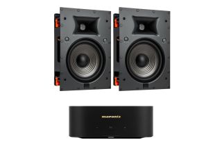 Marantz MODEL M1 2.1 Channel Streaming Amplifier with JBL Studio 6 8IW In-Wall Speaker