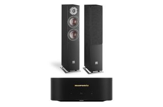 Marantz MODEL M1 2.1 Channel Streaming Amplifier with Dali Oberon 5 Floorstanding Speakers
