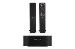 Marantz MODEL M1 2.1 Channel Streaming Amplifier with Q Acoustics 3050i Floorstanding Speakers