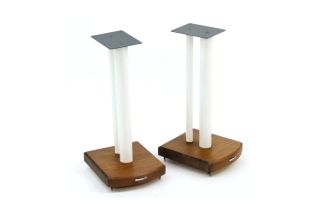 Atacama Moseco 5 (515mm) Speaker Stands - Diamond White / Dark Bamboo