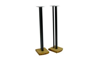 Atacama Moseco 10 (1015mm) Speaker Stands - Satin Black / Dark Bamboo
