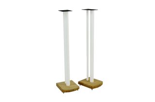 Atacama Moseco 10 (1015mm) Speaker Stands - Diamond White / Natural Bamboo