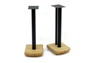 Atacama Moseco 6 (615mm) Speaker Stands - Satin Black / Natural Bamboo