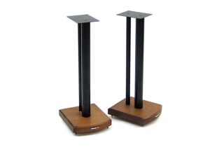 Atacama Moseco 6 (615mm) Speaker Stands - Satin Black / Dark Bamboo