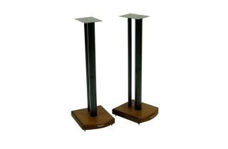 Atacama Moseco 7 (715mm) Speaker Stands - Satin Black / Dark Bamboo