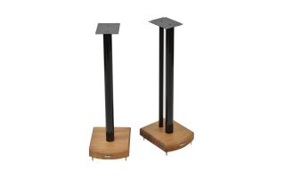 Atacama Moseco 7 (715mm) Speaker Stands - Gloss Black / Natural Bamboo