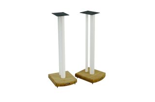Atacama Moseco 7 (715mm) Speaker Stands - Diamond White / Natural Bamboo
