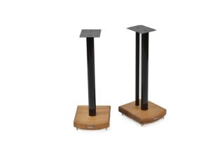 Atacama Moseco 6 (615mm) Speaker Stands - Gloss Black / Dark Bamboo