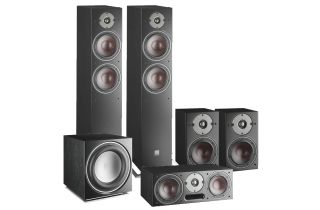 Dali Oberon 7 AV Speaker System with E-9 F Sub - Black Ash (Vinyl)
