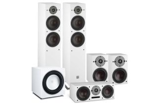 Dali Oberon 7 AV Speaker System with E-9 F Sub - White (Vinyl)