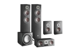 Dali Oberon 7 AV Speaker System with Oberon On-wall Speakers & E-9 F Sub