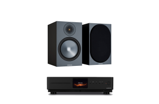 Audiolab Omnia Amplifier & CD Streaming System with Monitor Audio Bronze 100 Speakers (6th Gen)